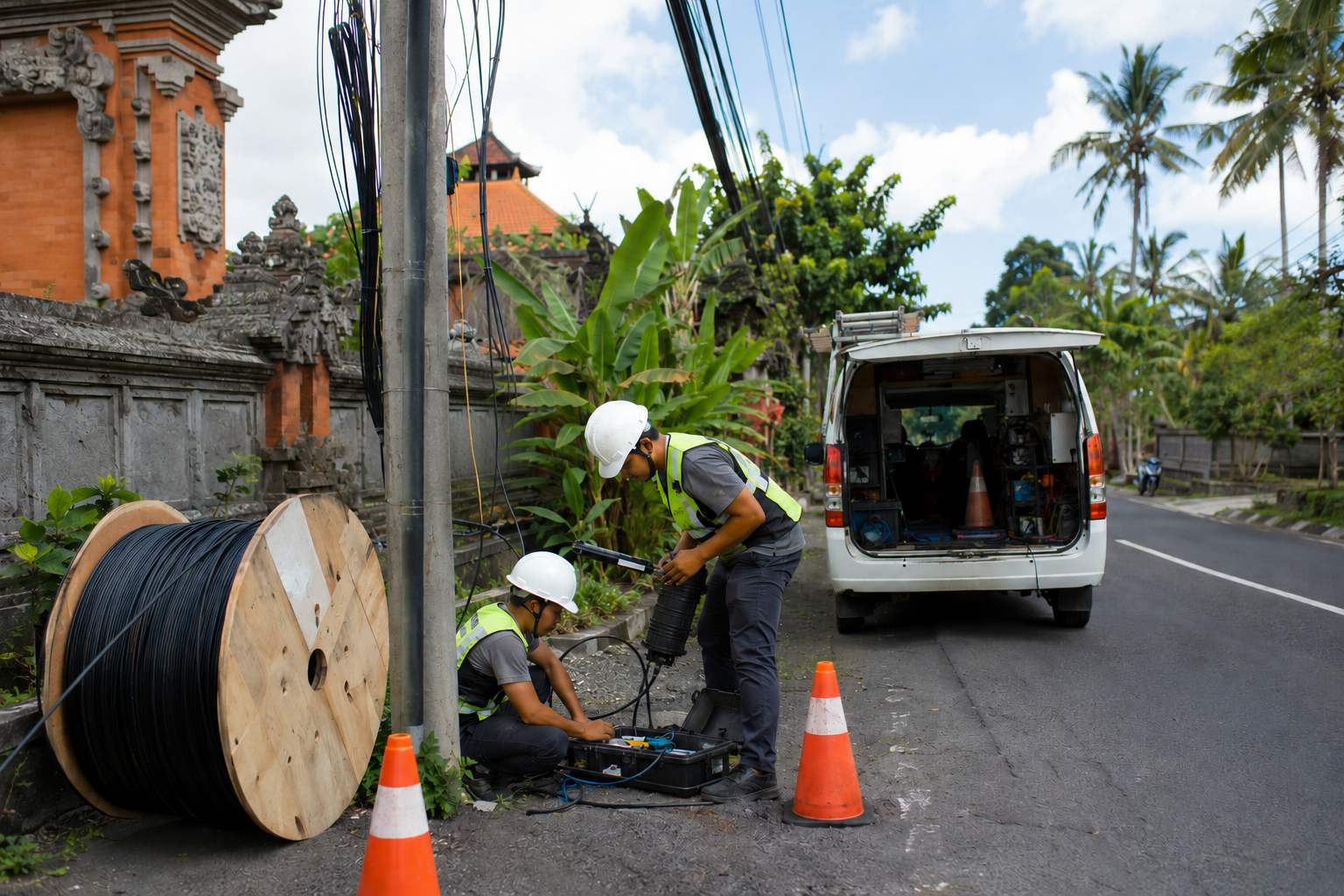 ISP and fiber optic project
